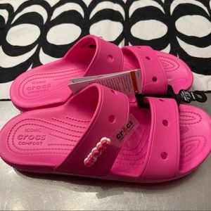 Classic Crocs Sandals size 11 Electric Pink